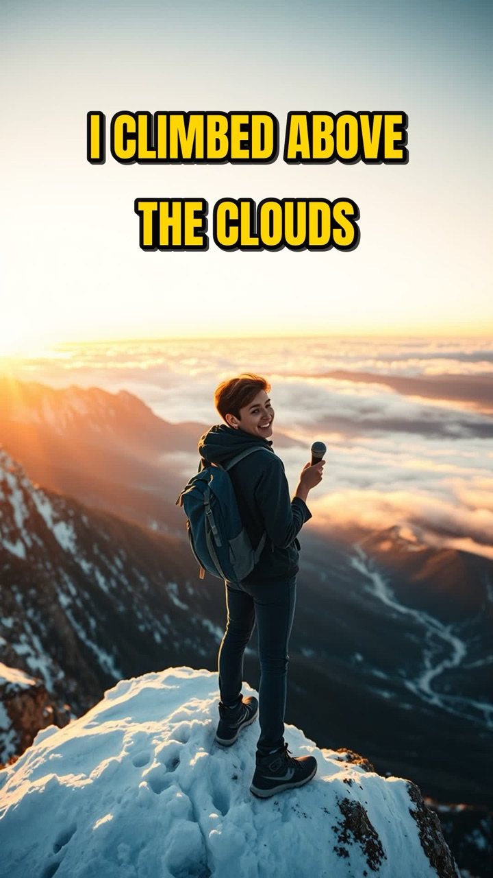 A travel Short called I climbed above the clouds, narrated with the creator's own voice